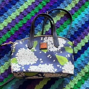 Dooney & Bourke Navy Floral Crossbody Satchel